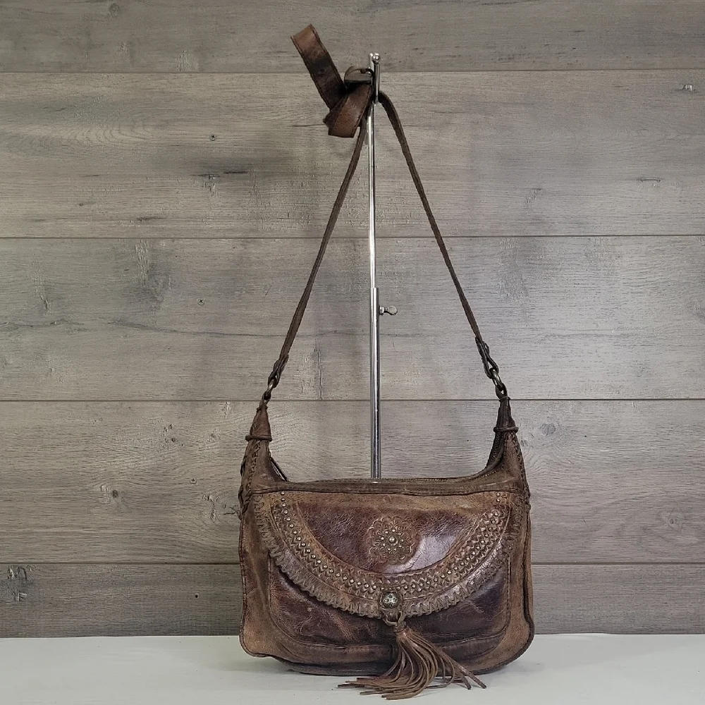 Patricia Nash Vintage Inspired Brown Leather Women Bag
